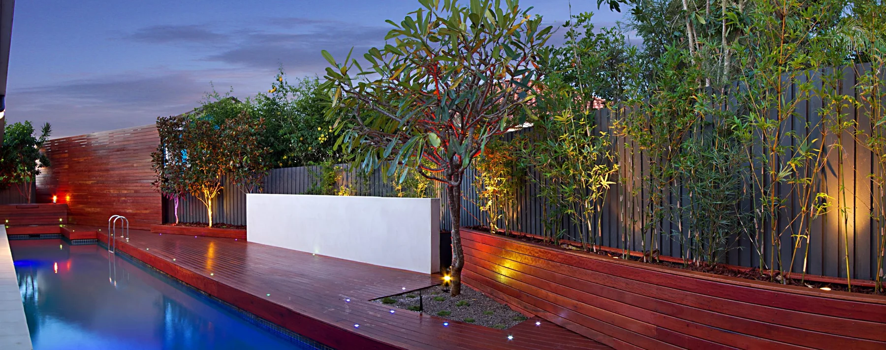Sunshine Coast style residential landscape and pool design