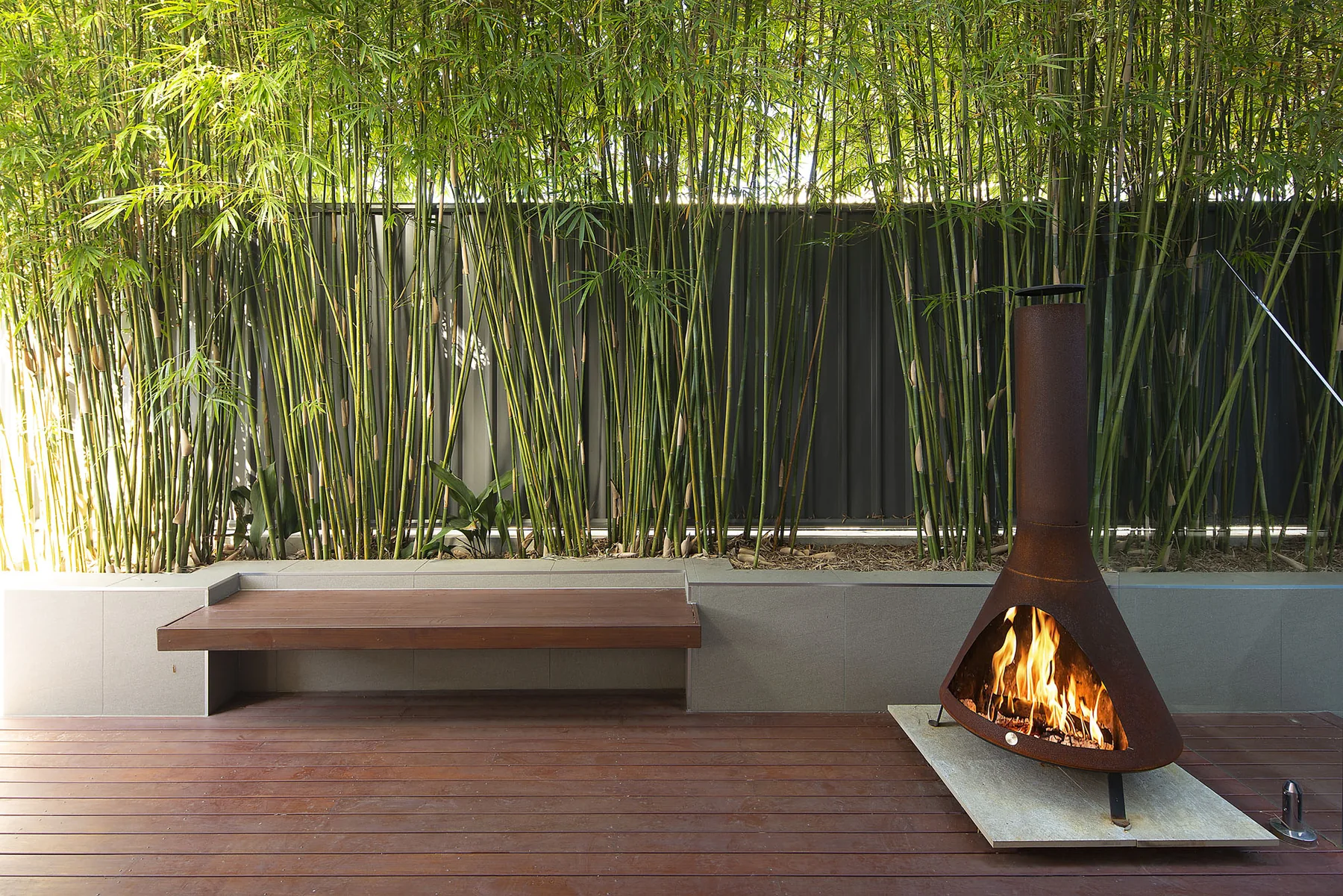 Tarragindi sloping block landscape and pool design